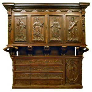 Exceptional Italian Renaissance Side Cupborad. XVI Century.