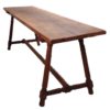 Mesa Bufete de madera maciza de nogal. S. XVII