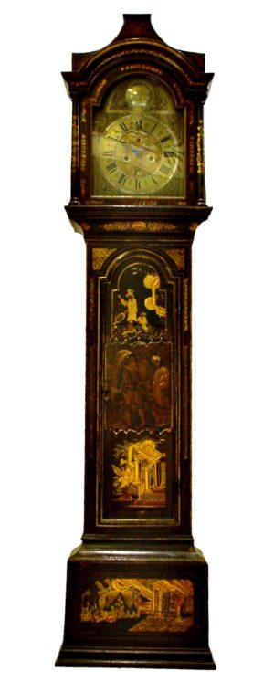 Эбони деревянные часы Anteroom. Французское влияние. C.1720