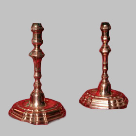 Серебряная свеча пара. Дания, С. XVIII