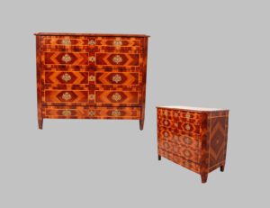 Cherrywood Carlos IV Menorquin Commode. XVIII Century.