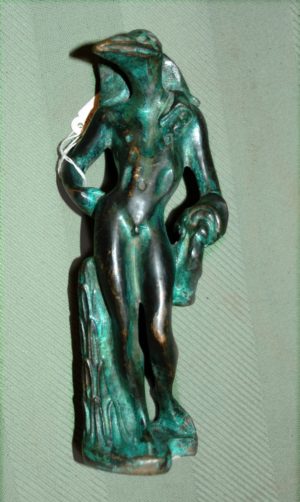 Figura de Bronce de Salvador Dalí: "Hombre con cabeza de pájaro". Firmado