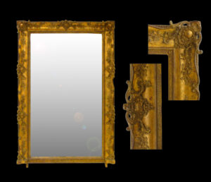 French carved gilt wood Mirror. XIX Century