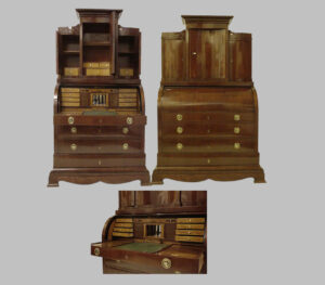 Biedermeier Bookcase Bureau