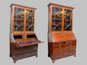 Georgian Bookcase Bureau