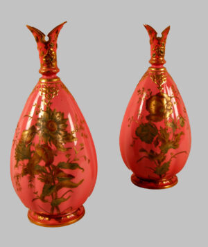 Pareja Jarrones de Porcelana