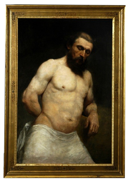 Óleo sobre tela: Retrato de hombre. Finales del S. XVIII. I. Kern, Escuela Alemana