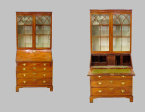 Georgian Bookcase Bureau