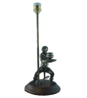 Pie de Lámpara de Plata