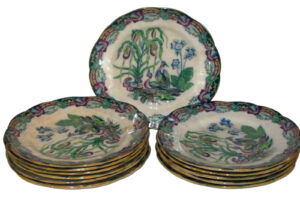 Doce Platos de Porcelana Inglesa