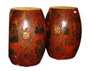 Пара Лакированные стулья в гранате. Китай, XVIII век.