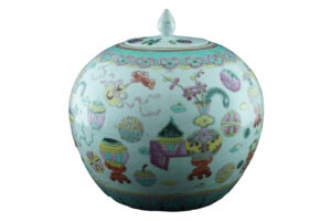 Керамический тибор, Фамиль Роуз. Китай, C. 1730