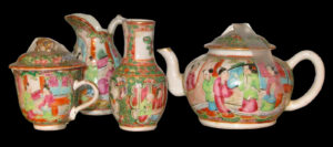 Кантон фарфоровый чайный набор. XIX век