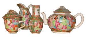 Кантон фарфоровый чайный набор. XIX век