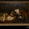 Óleo sobre tela: Naturaleza muerta. Flamenco, S. XVII. Jan Fyt, Frans Snyders, Paul de Vos