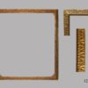 Marco de talla dorado con oro fino. S. XVIII