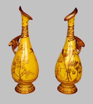 Pareja Jarrones de Porcelana