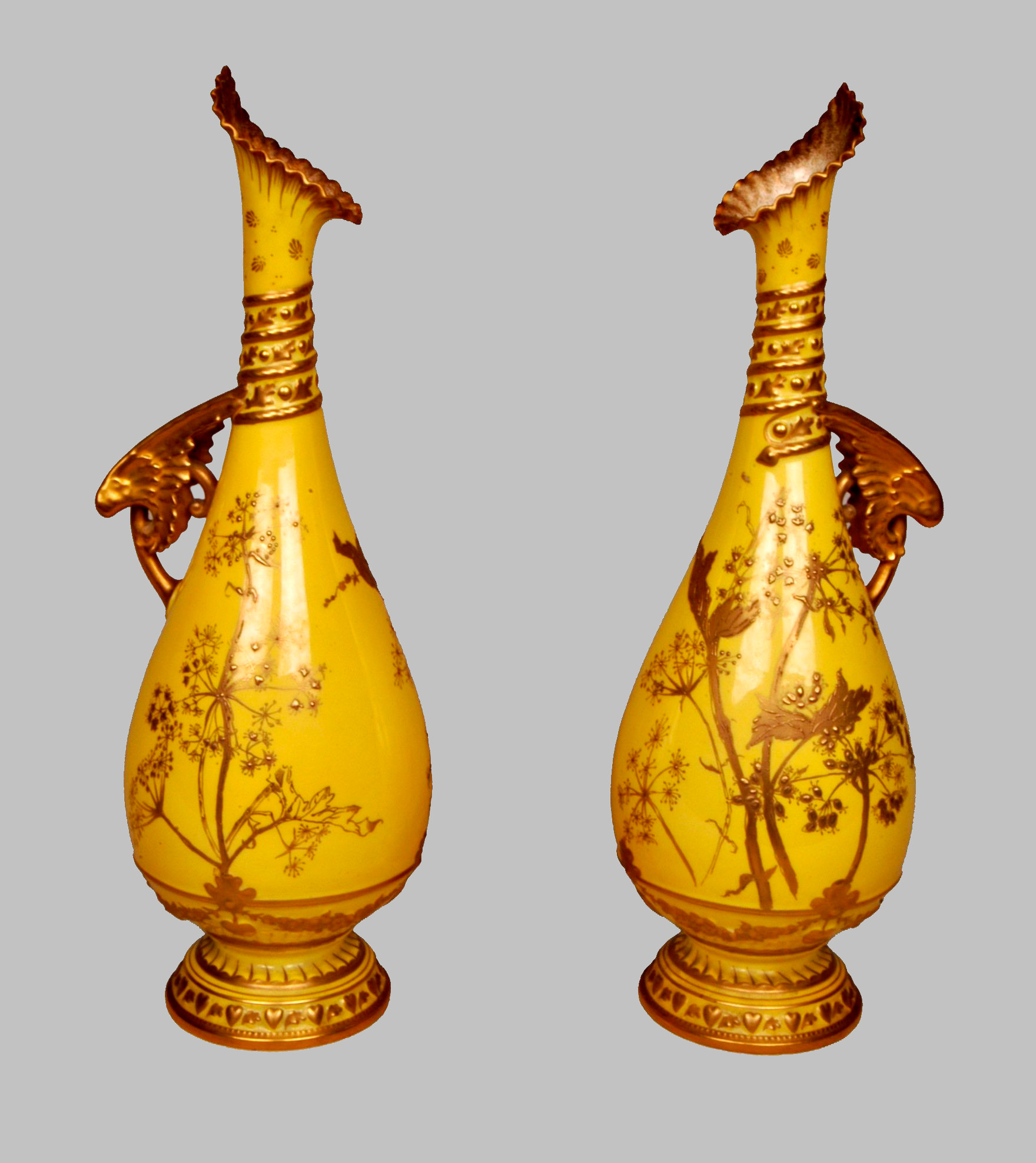 Pareja Jarrones de Porcelana