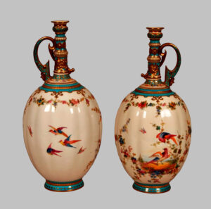 Pareja Jarrones de Porcelana
