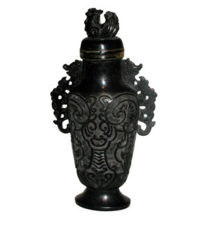 Черная нефритовая ваза. Размер Пекин
