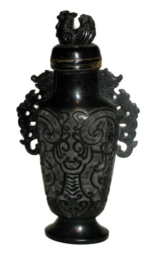 Черная нефритовая ваза. Размер Пекин
