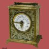 Reloj Carruaje " M. Fraisse Grand Prix de l'Horlogerie, 1878", con aplicaciones de bronce, despertador y números romanos