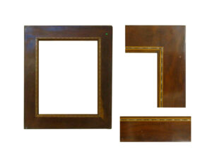 Рама из красного дерева Isabelino, с цинковым маркетри и лемонграссом. XIX век