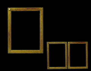 Пара золотых Марко с мелким золотом и четыре круга по углам. XIX век