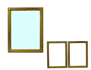 Пара золотых Марко с мелким золотом и четыре круга по углам. XIX век