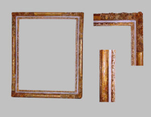 Pair of Frames with Carving