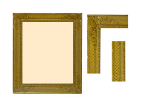 Четыре елизаветинские рамы из штукатурки, золото в тонком золоте с рельефом