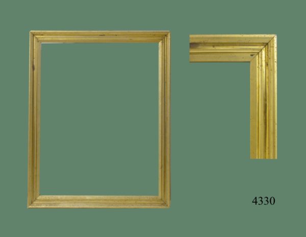 Marco Isabelino abombado, dorado con oro fino