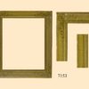 Cuatro Marcos Isabelinos de escayola, dorados en oro fino con relieve