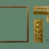 Marco de talla dorada con oro fino. S. XVIII