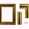 Marco dorado con oro fino y ebanizado. S. XVIII