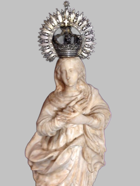 Escultura de Alabastro: Virgen Inmaculada - Imagen 2