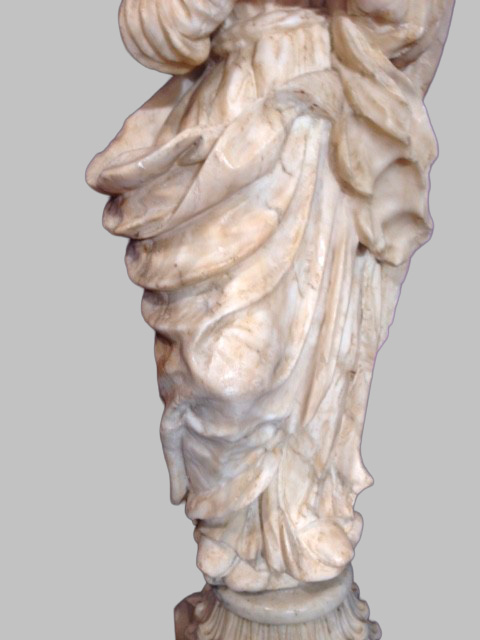 Escultura de Alabastro: Virgen Inmaculada - Imagen 4