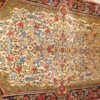 Alfombra Kerman Antigua. Medidas: 209 x 119 cm.