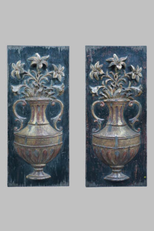 Pair of Plaques with Relief