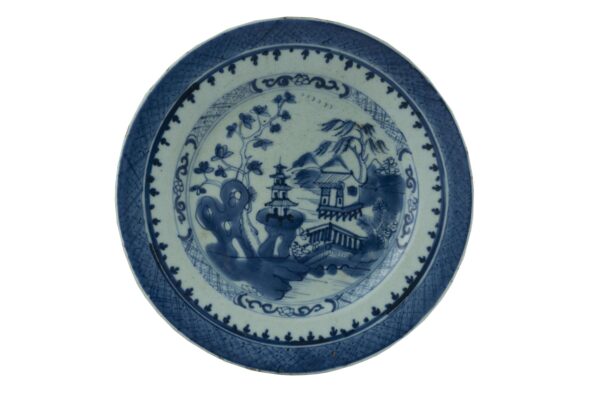 Pareja Platos de Porcelana Cantón - Imagen 2