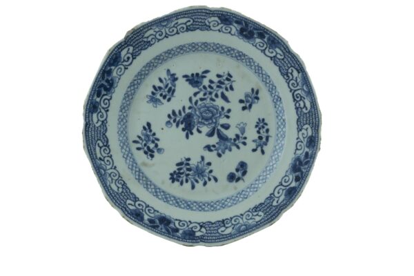 Pareja Platos de Porcelana Cantón