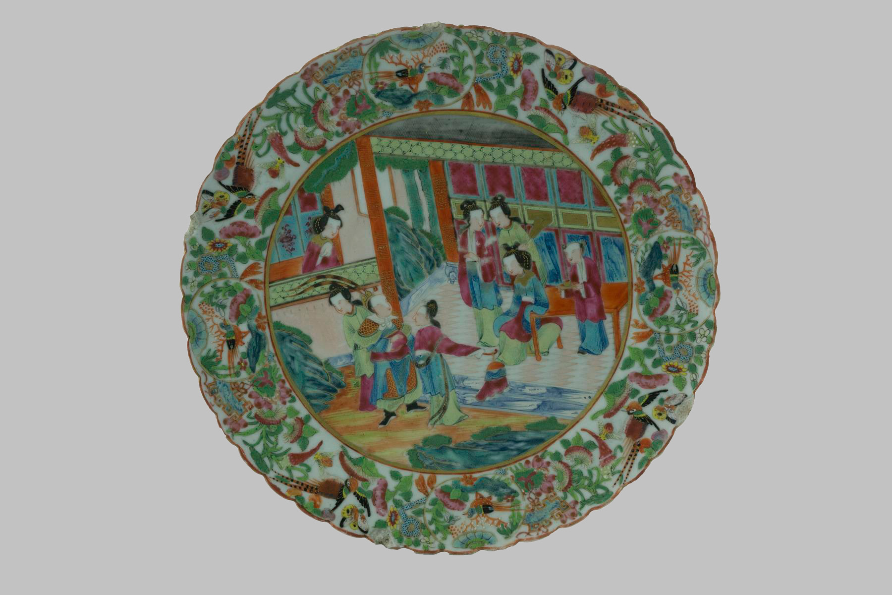 Canton Porcelain Salver