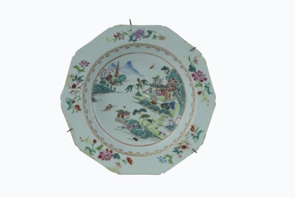Pareja Platos de Porcelana "Compañía de Indias" - Imagen 2