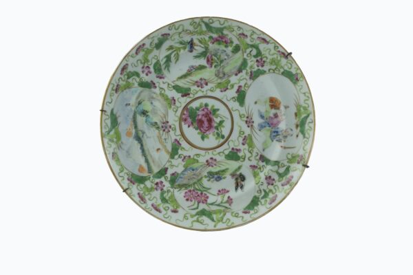 Pareja Platos de Porcelana China - Imagen 2