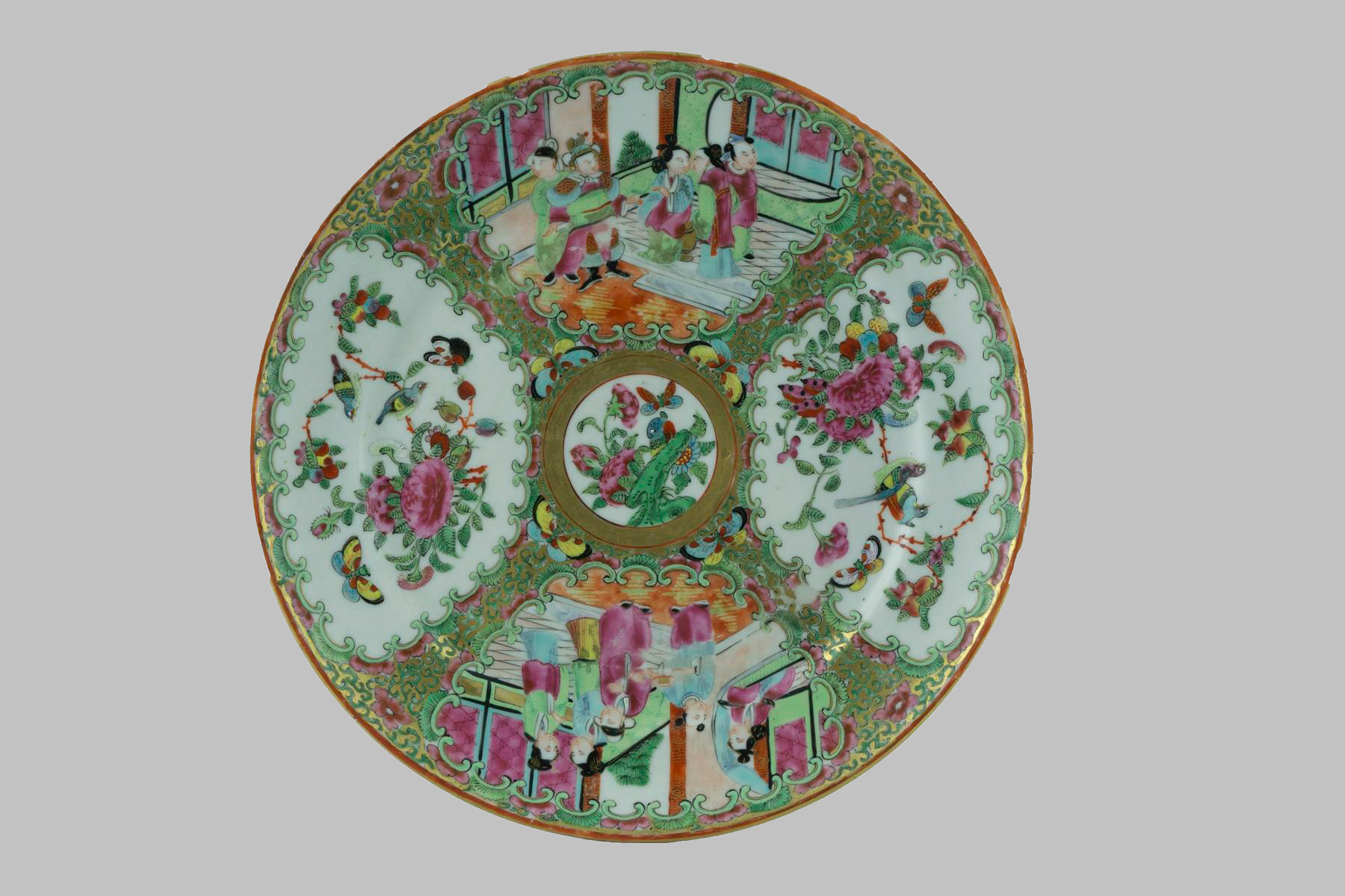 Plato de Porcelana Cantón
