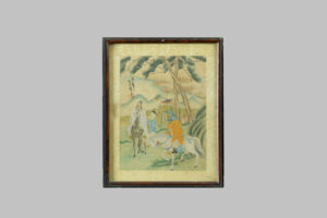 Pintura China sobre Seda: Tres hombres