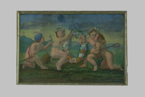 Pintura al Pastel: Escena Bucólica