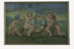 Pintura al Pastel: Escena Bucólica