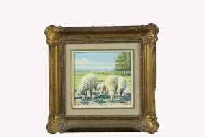 Óleo Tela sobre Tabla de Joaquín Pallarés (1853 - 1935)