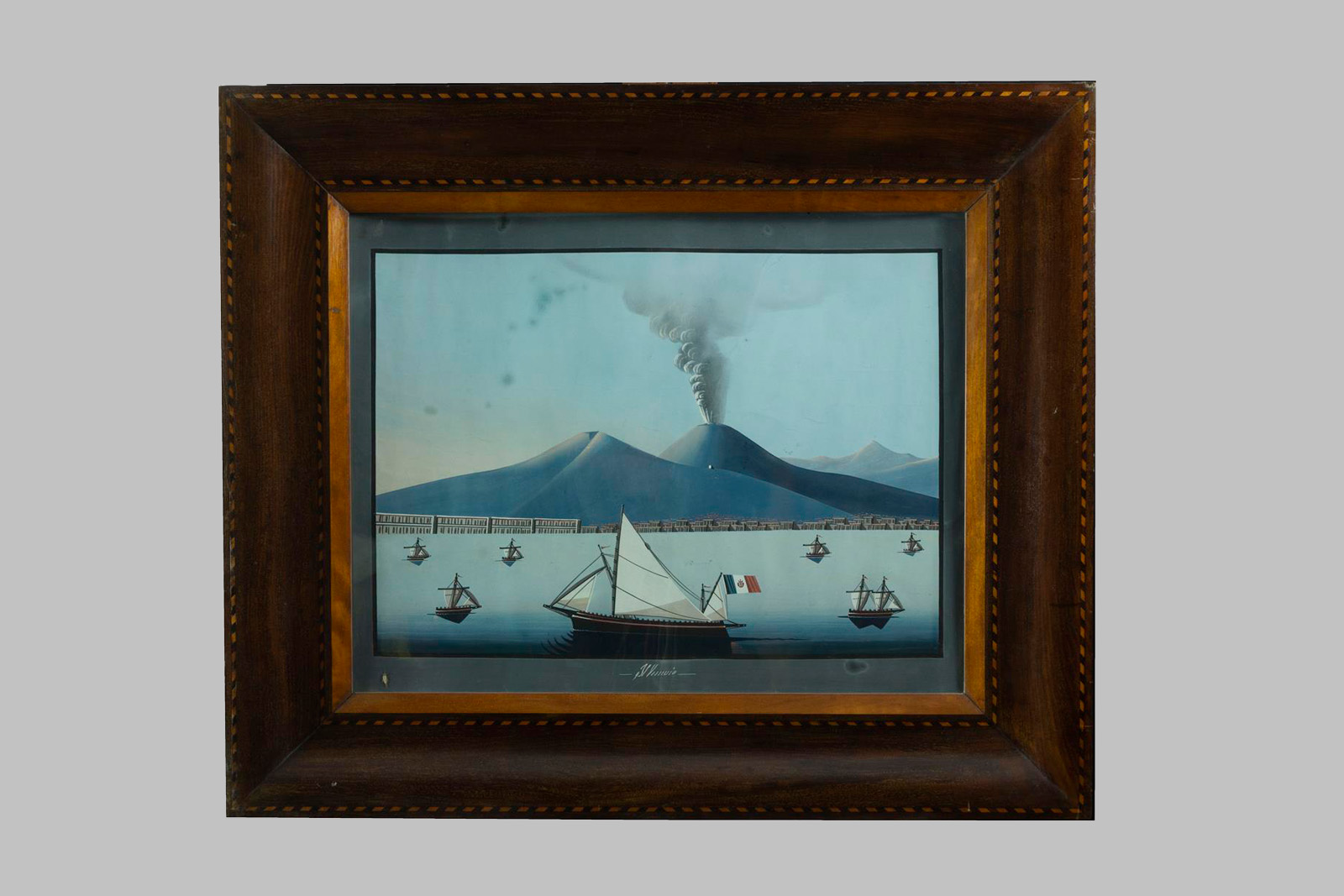 Pintura al Pastel: Monte Vesubio